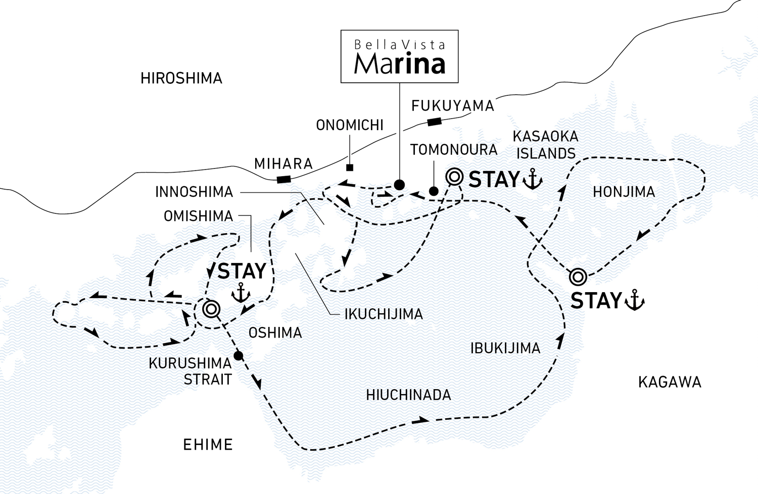 A four-day voyage to drift leisurely across central Setouchi
