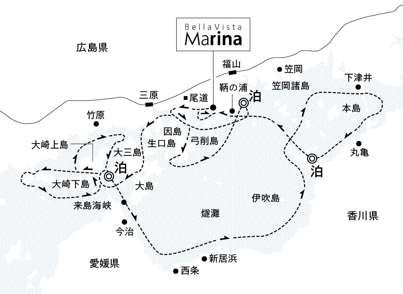 （中央）思いのまませとうちを漂う ４日間