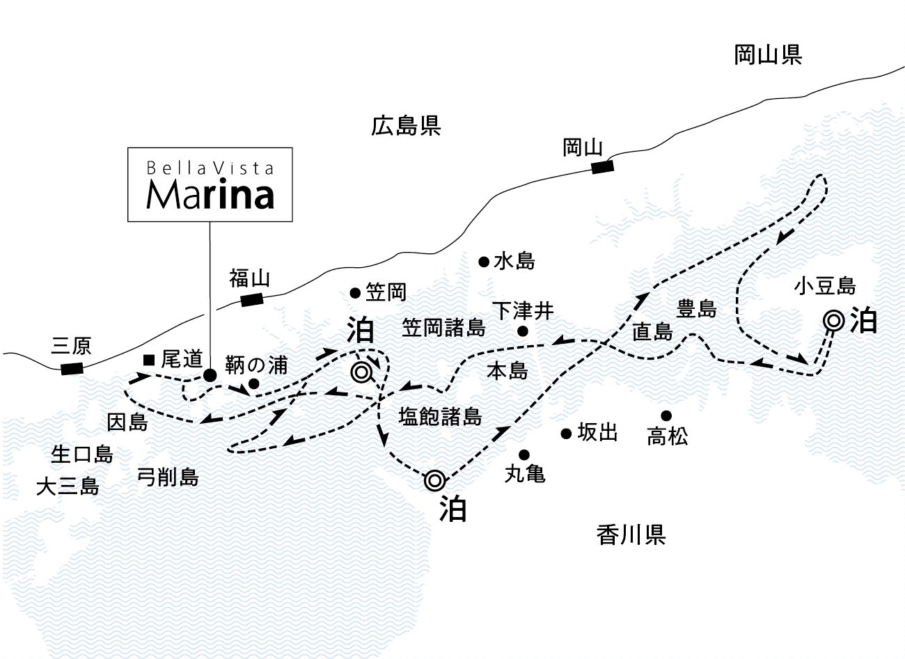 （東回り）思いのまませとうちを漂う ４日間