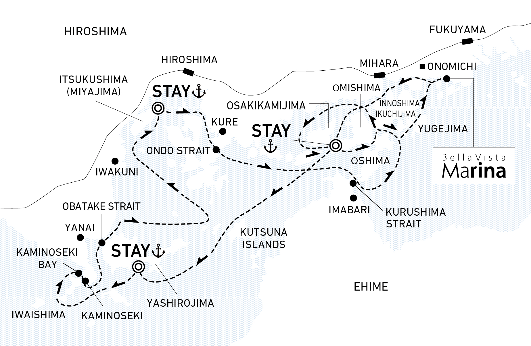 A four-day voyage to relax amid historical landscapes and island vistas 