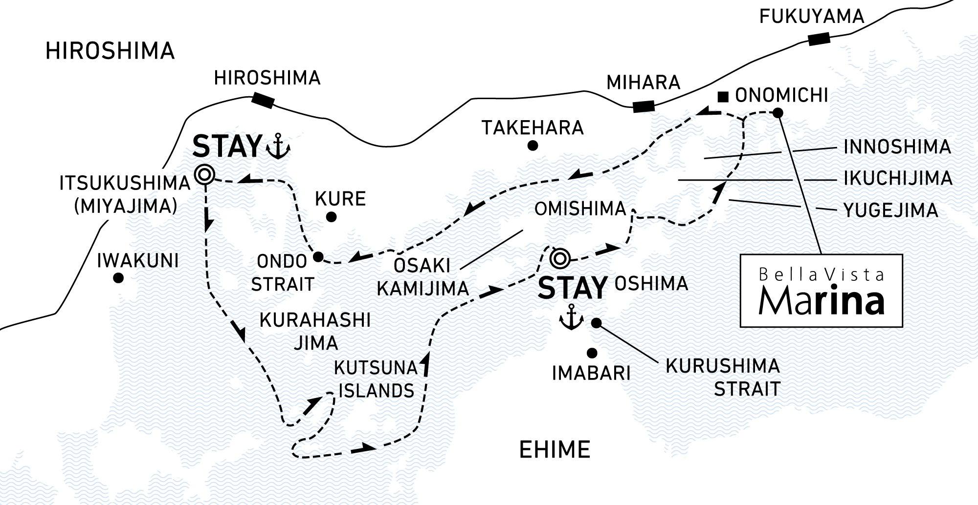 A three-day voyage to explore stunning straits and admire antique Setouchi 